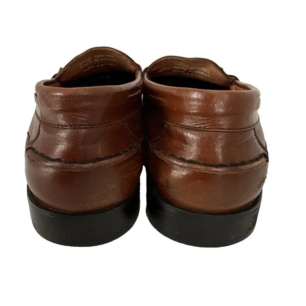 French Shriner‎ Brown Tassel Loafers 10.5 M Drexel Leather Comfort Casual Dress